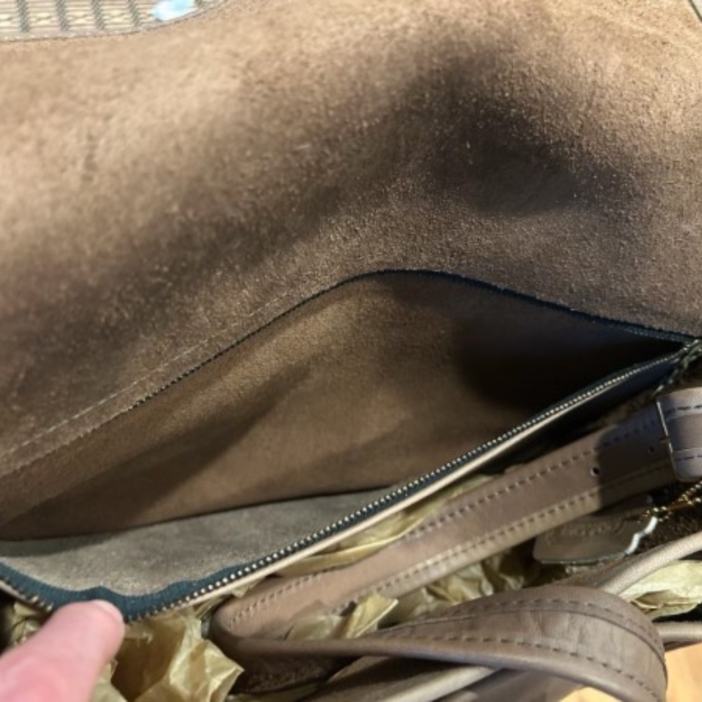 Coach Rambler 9735 Putty Leather 1986 Brand New Original Tags - Picture 7 of 9